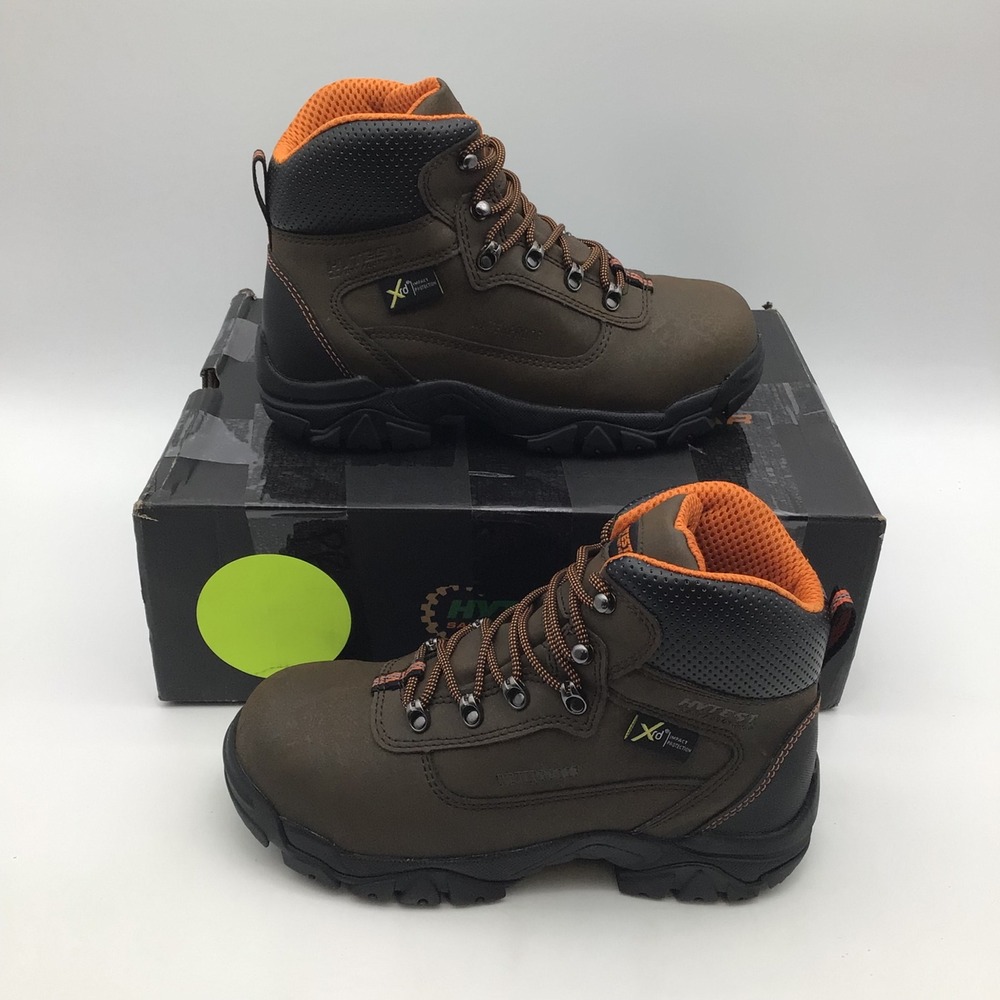 Hytest Mens 6" XRD‎ Steel Toe EH Brown Safety Boots K12451 Size 6 NEW